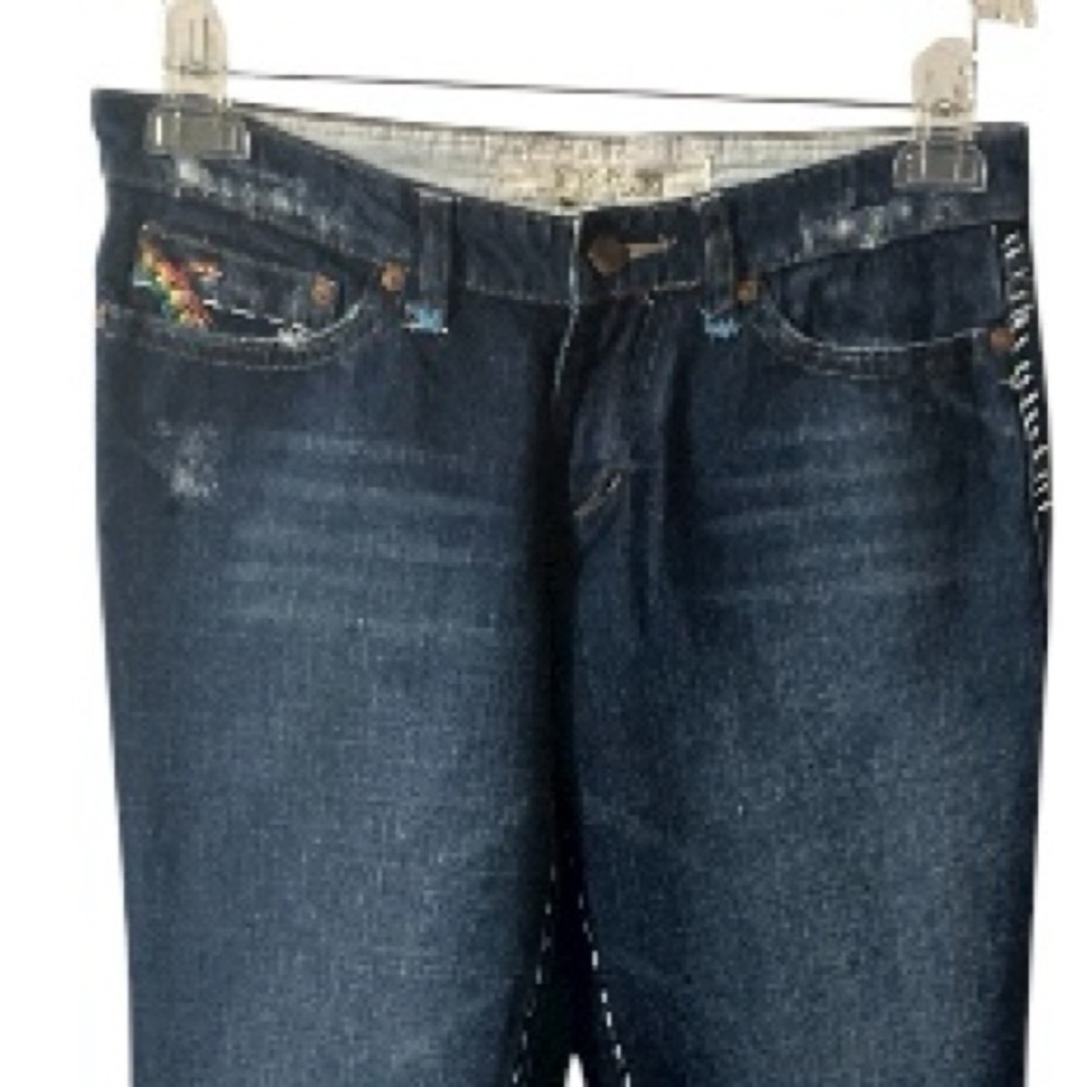 Joes Hendrix Jeans, Flare leg, Cotton, Embroidery, Rainbow, Sz 27x31, Denim​ - Picture 2 of 12